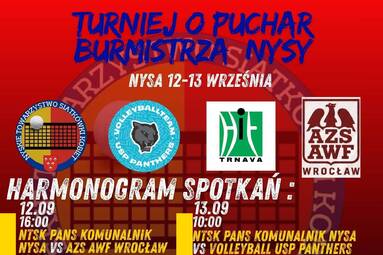 W ten weekend Turniej o Puchar Burmistrza Nysy